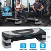 32inch Fitness Aerobic Stepper Adjustable Workout Exercise Step Platform w/ Risers