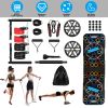 Multifunctional Push Up Board Home Strength Training Equipment With 15 Fitness Accessories Pilates Bar Resistance Band Roller Wheel Full Body Workout