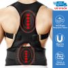 Unisex Posture Corrector Support Magnetic Lumbar Back Posture Support Belt Adjustable Upper Back Braces Clavicle Shoulder Brace Belt Pain Relief Thera
