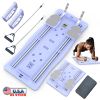 4 In 1 Foldable Pilates Reformer Sliding Board Exercise Board for Home Pilates Equipment Set with Timer Phone Holder 2 Resistance Bands