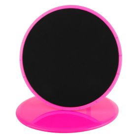 2Pack Sided Gliding Discs Core Sliders Exercise Sliding Workout Strength Carpet (Option: 2PcsDualSideSlidersPink)