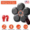 Music Boxing Machine Electronic Wall Target Punching Pad LED Lighted Sandbag Boxing Training Machine Exercise Equipment with Kids Boxing Gloves