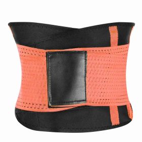 U-Shaped Slimming Waist Belt Body Abdominal Shapewear Sport Tummy Cincher Bands Office Ladies Postpartum Mothers (Option: WaistShaper3XLOrange)