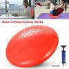 Inflatable Stability Balance Disc Wobble Cushion Balance Disc Wiggle Seat w/ Free Air Pump Exercise Athletic Fitness Trainer Mat