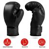 Boxing Gloves PU Leather Punching Gloves Full Finger Fighting Gloves Training Mitts for Men and Women for MMA Muay Thai Kick Boxing