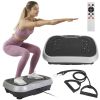 Vibration Exercise Machine With Resistant Bands Remote Control Whole Body Vibration Platform Workout Equipment Home Fitness Training Equipment For Wei