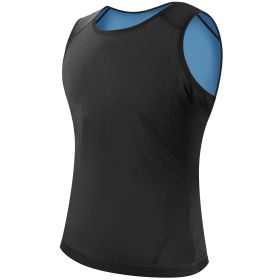 Men Sweat Vest Waist Trainer Shaper Heat Trapping Pullover Sweat Gym Vest Slimmer Sauna Suits Sweat Body Shaper Vest (Option: GymVestLXLMen)