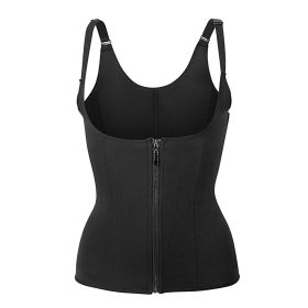 Zippered Waist Trainer Corset Waist Tummy Control Body Shaper Cincher Back Support with Adjustable Straps for Women (Option: BodyShaper3XL)