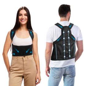 Posture Corrector for Women Men Adjustable Back Brace Posture Trainer Improve Hunchback Slouching Kyphosis Correction Invisible Under Clothes Upper Ba (Option: PostureCorrectorM)