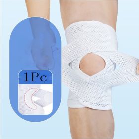 Order A Size Up; 1pc Sports Kneepad; Men And Women Pressurized Elastic Knee Pads; Arthritis Joints Protector; Fitness Gear Volleyball Brace Prote (Color: White, size: L)