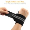2PCS Wrist Straps 15" Adjustable Unisex Wrist Support Braces with Thumb Loops for Powerlifting Weight Lifting Strength Training Gym Bodybuilding Worko