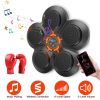 Music Boxing Machine Electronic Wall Target Punching Pad LED Lighted Sandbag Boxing Training Machine Exercise Equipment with Kids Boxing Gloves